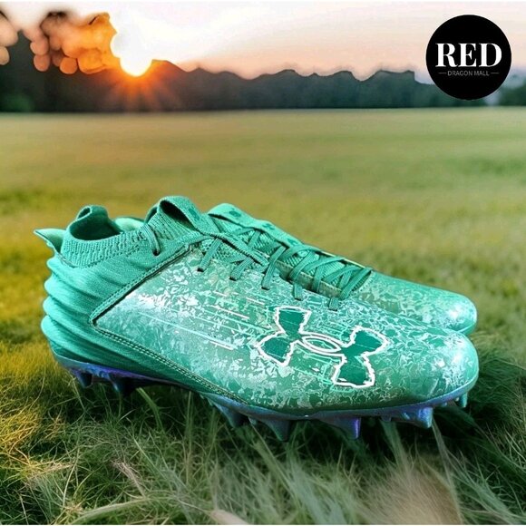 Under Armour Blur Smoke 2.0 MC Football Cleats Green 3027978 300 - Men's Size 12 - Picture 3 of 14